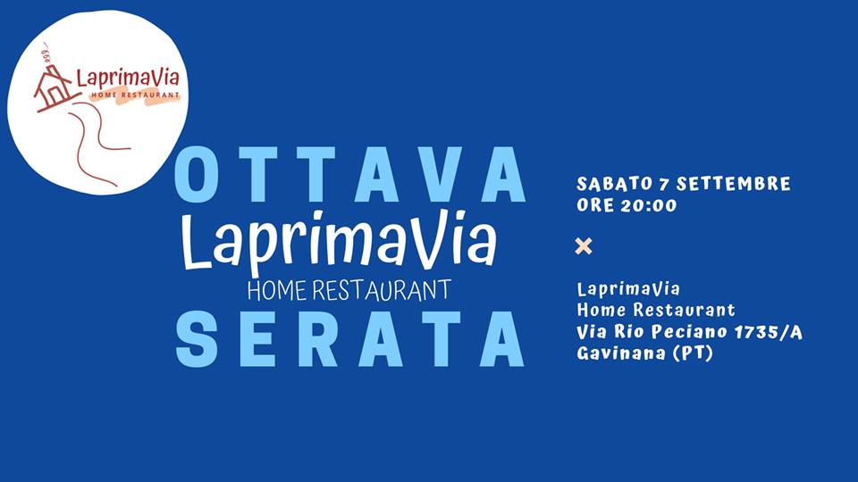 Ottava serata LaPrimaVia Home Restaurant